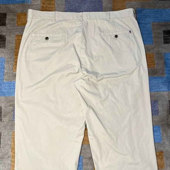 Brooks Brothers 346 Men's Chinos Pants 40x31.5 Flat Front Beige Khaki Cotton - Picture 9 of 10